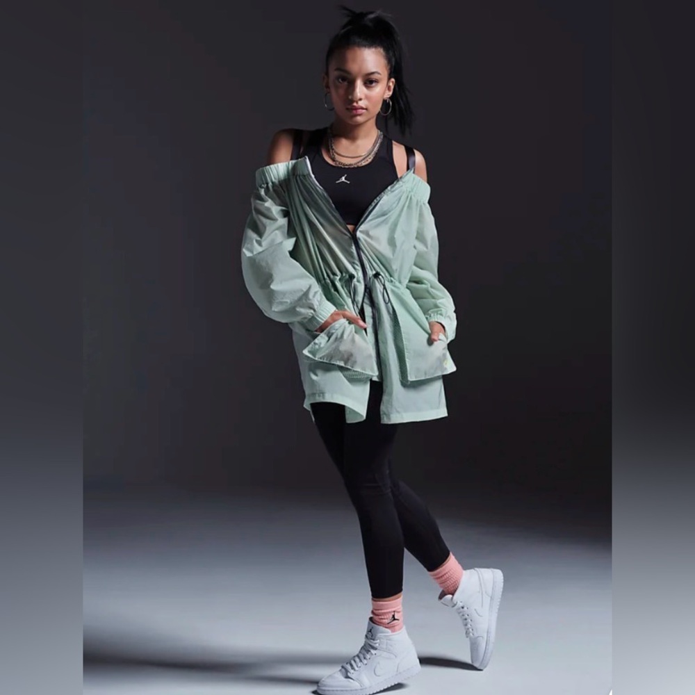 Nike Mint Green Utility Jacket for Women